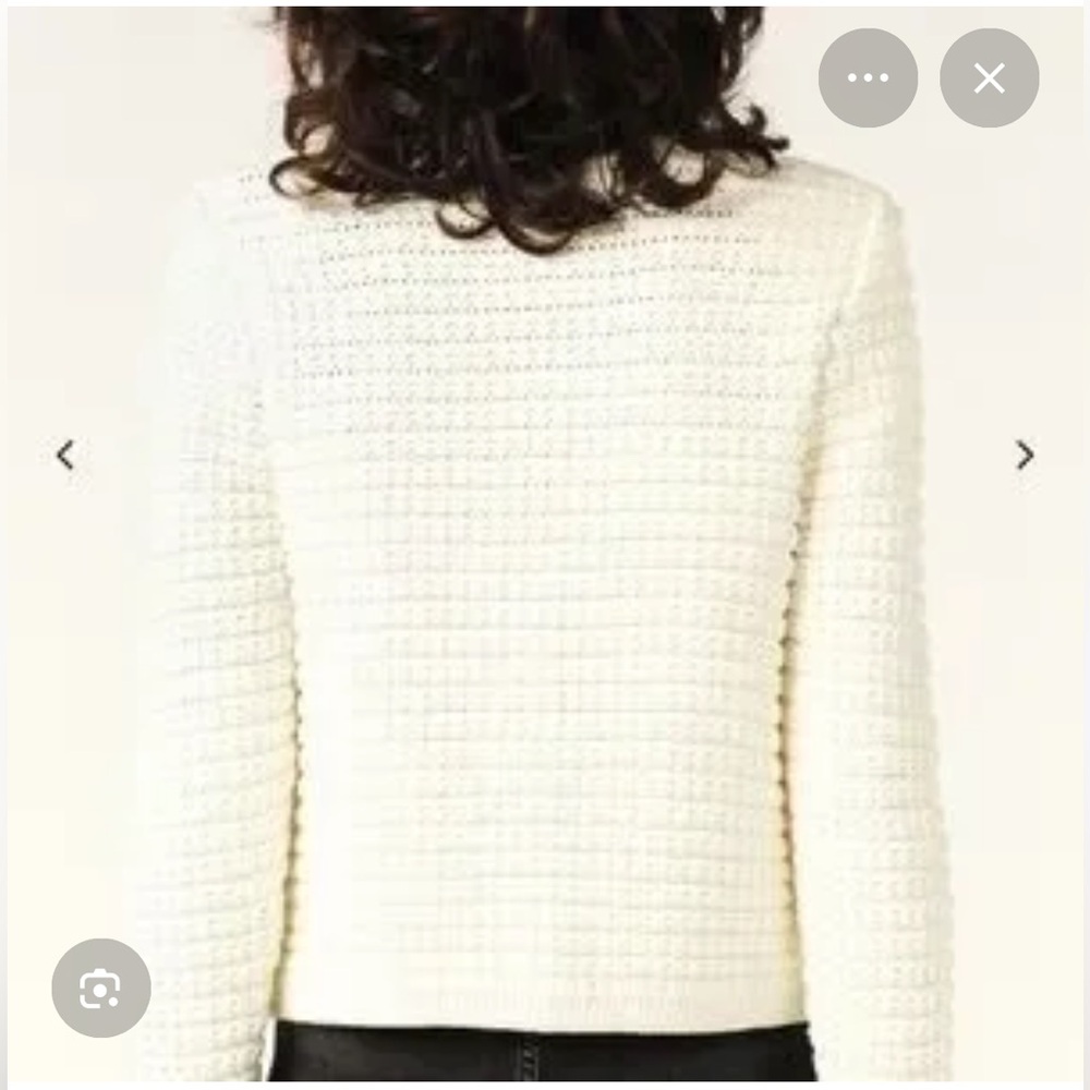 Ba&sh Gaspard Knitted Cardigan Sweater in Ivory Size 1/Small NWOT - Picture 5 of 13